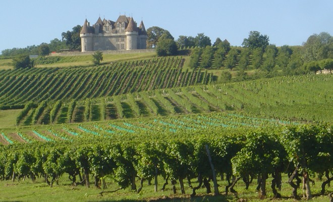 Château de Monbazillac  dans son écrin de vignes