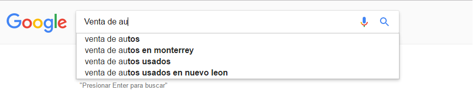 autocompletador de google