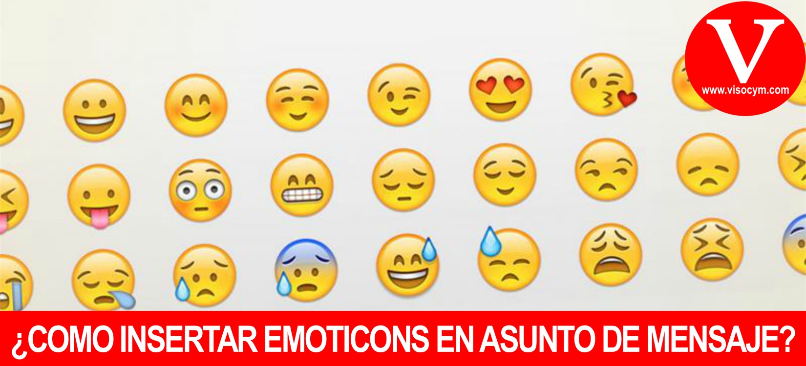 Como insertar emoticons en asunto de mensaje