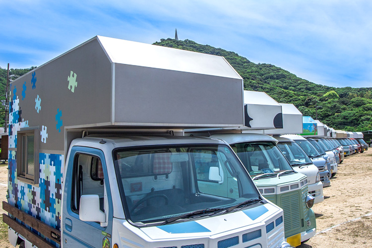 1t トラック用 キャンピングシェル モバイルハウス キャンパーシェル
