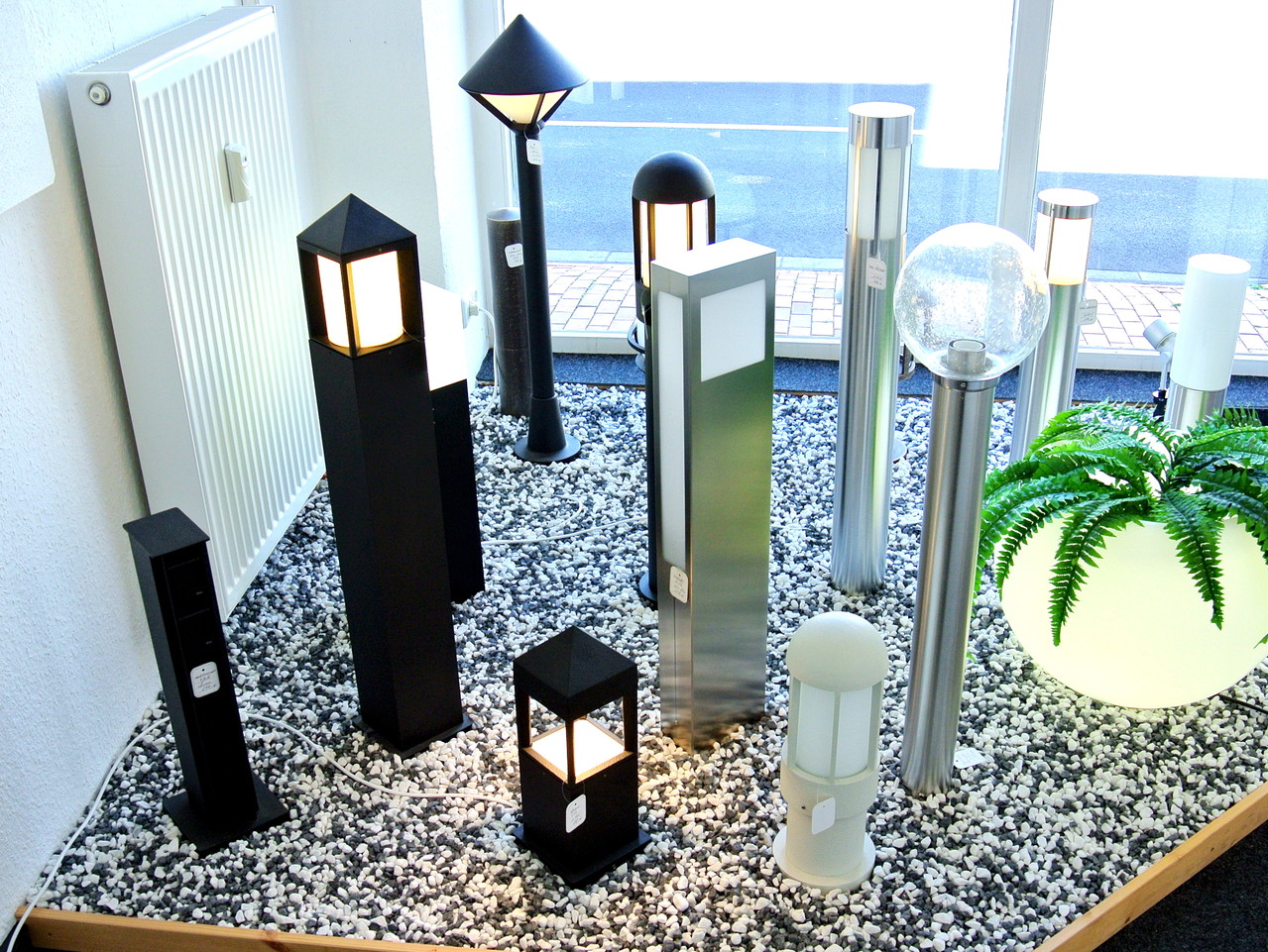 Außenleuchten bei Lichtstudio Gleske in Rheinbach.