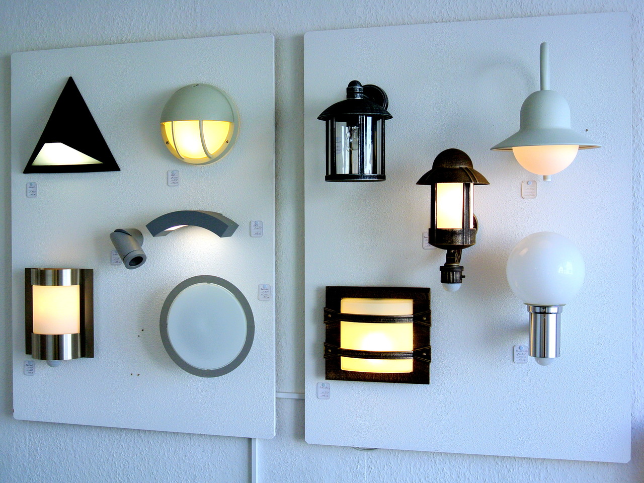 Außenleuchten bei Lichtstudio Gleske in Rheinbach.