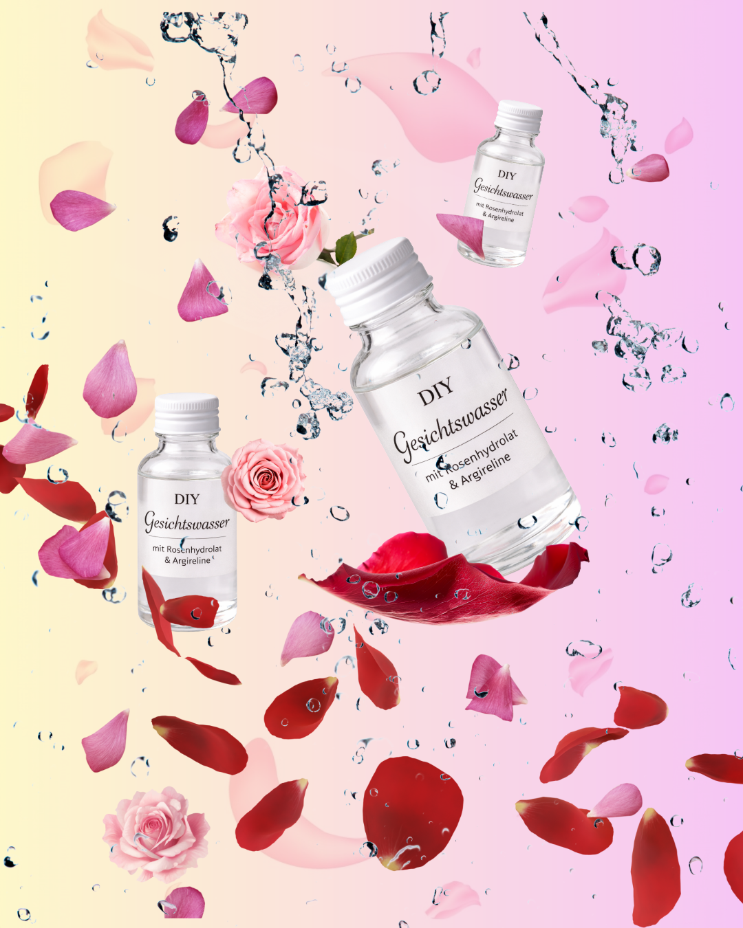 DIY-Gesichtswasser-Rezept mit Rosenhydrolat und Peptiden