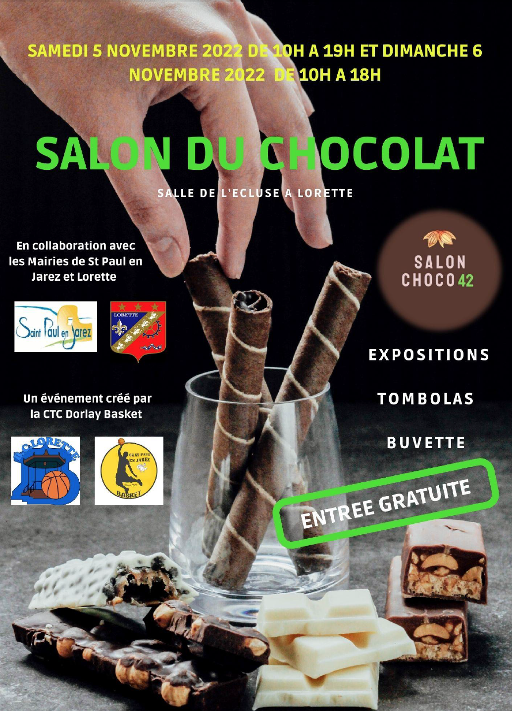 Choco 42, le deuxième salon du chocolat de la CTC Dorlay Basket