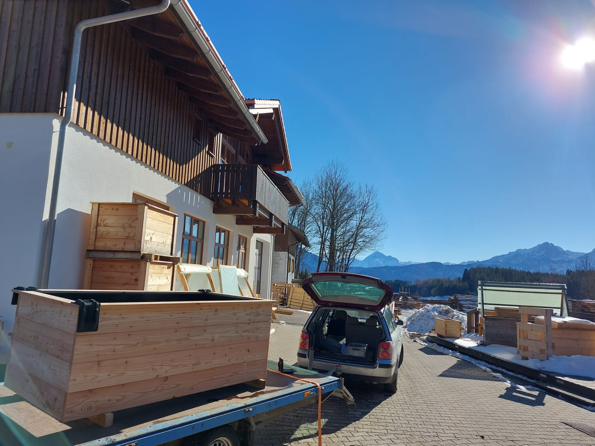 Sägewerker´s Lieblingsbeet 2 m x 1,07 m kurz vor der Auslieferung