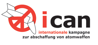 Logo der International Campaign to Abolish Nuclear Weapons (Quelle: WIkipedia; Urheber: icanw/logo)