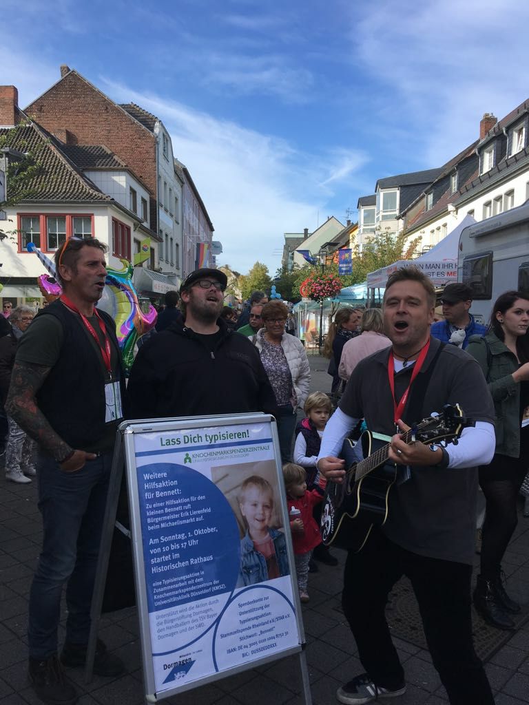 Zusammen mit Manni und Henne für den kleinen Bennett