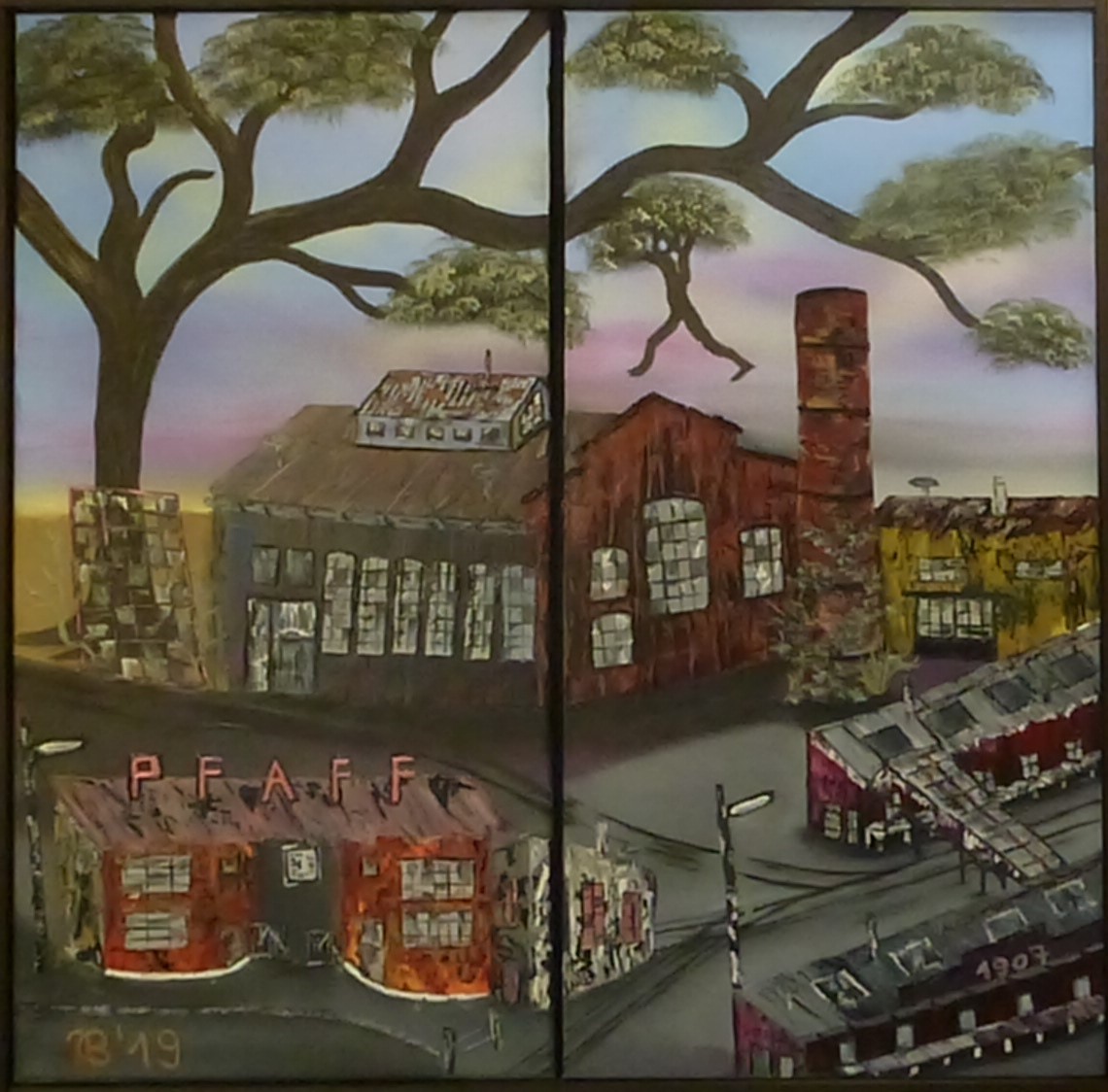 (62)     Pfaff Kaiserslautern     80 cm x 80 cm