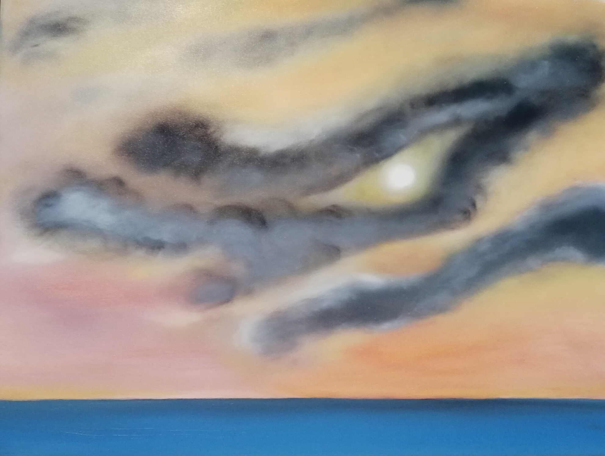 (68)     Umschlungener Mond     80 cm x 60 cm