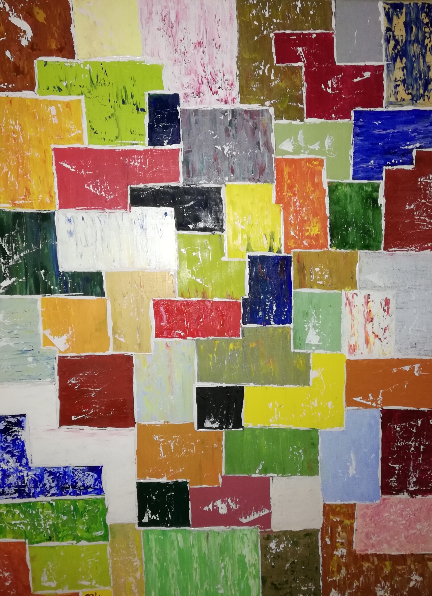 (79)     Farbenspiel     60 cm x 80 cm