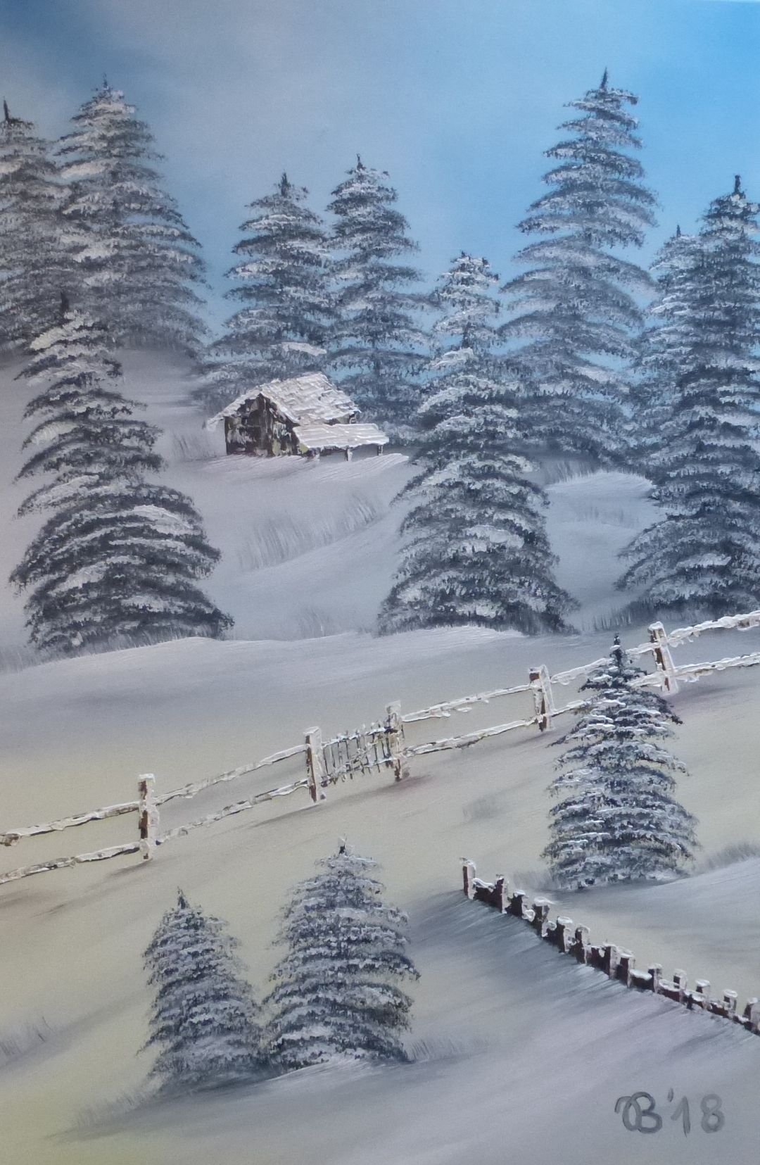 (65)     Weihnachtspostkarte     60 cm x 80 cm