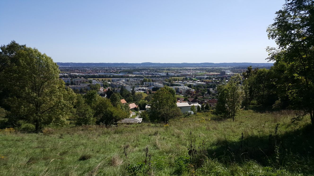 Bergweide mit Ausblick auf Seiersberg bis hin auf die Laßnitzhöhe