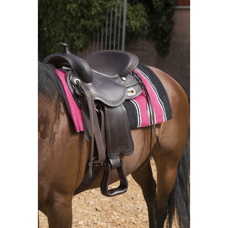 Manaal Enterprises Selle de cheval synthétique Western Racing Barrel Trail Equestrian - Selle confortable et légère - Accessoire inclus - Siège de 25,4 à 45,7 cm