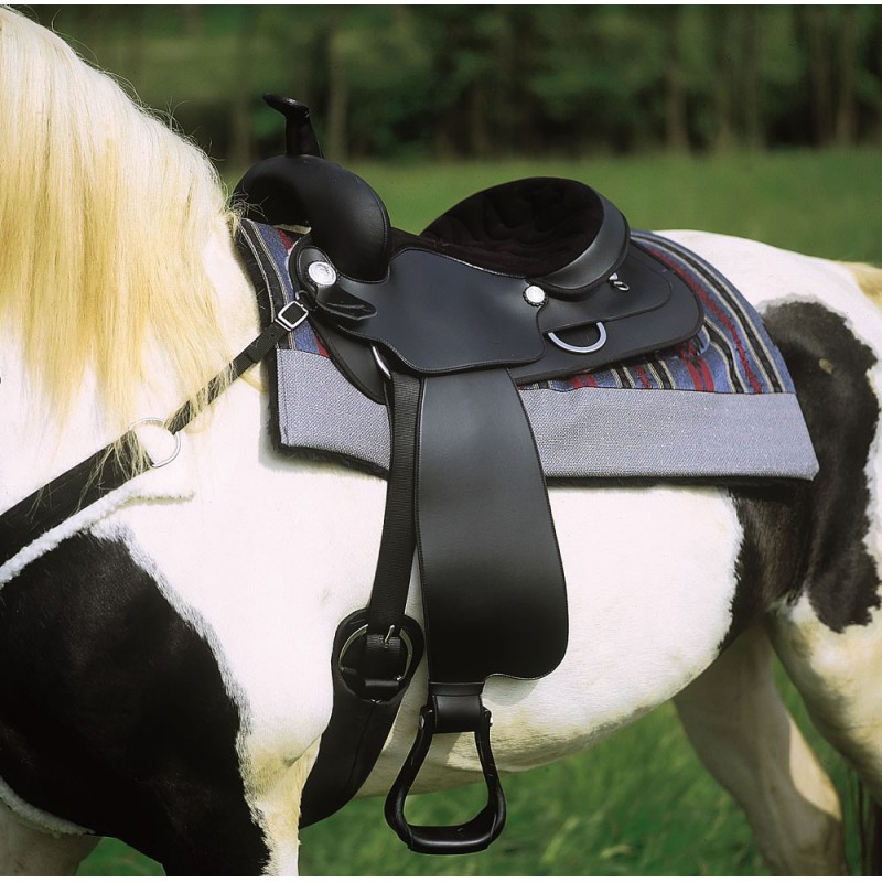 Sangle D'aile Western WILDRACE Pour Selle Cheval - Cuir 16 Pouces - Fabriquée En Inde