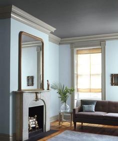 Brooklyn Townhouse Living Room, Scheme B - Real Simple Magazine. Color palette by Eve Ashcraft. Photograph by Gentl & Hyers