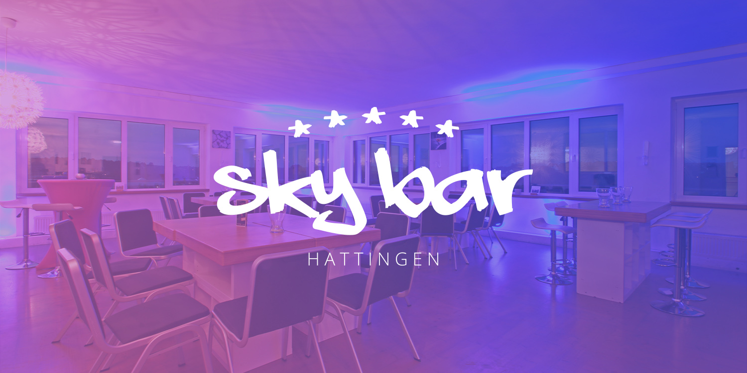 Die Skybar - mit Panoramablick über die Dächer von Hattingen