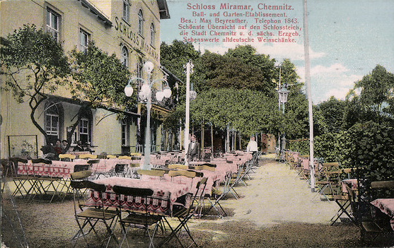 Terrasse vom Miramar 1910