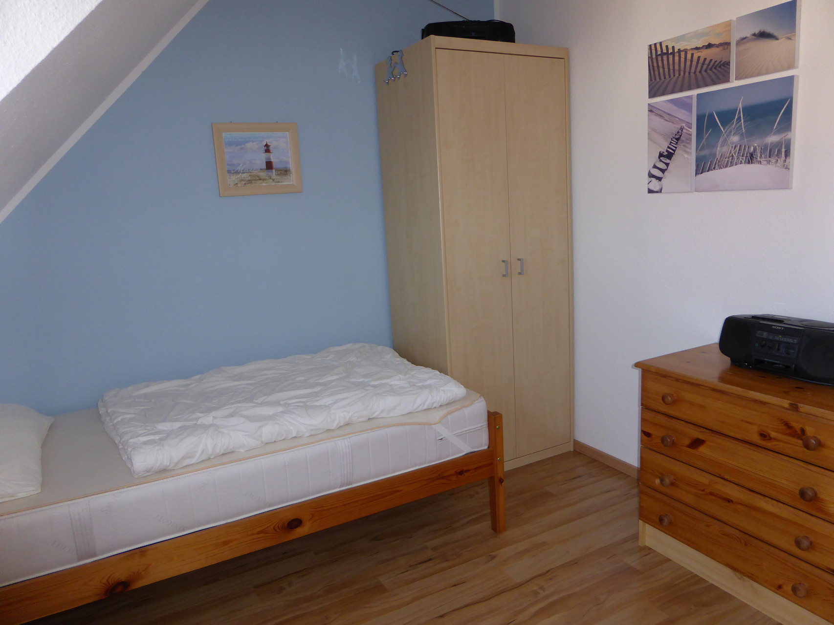 Ferienhaus Ostseefeeling - 2. Schlafzimmer (2 Einzelbetten)