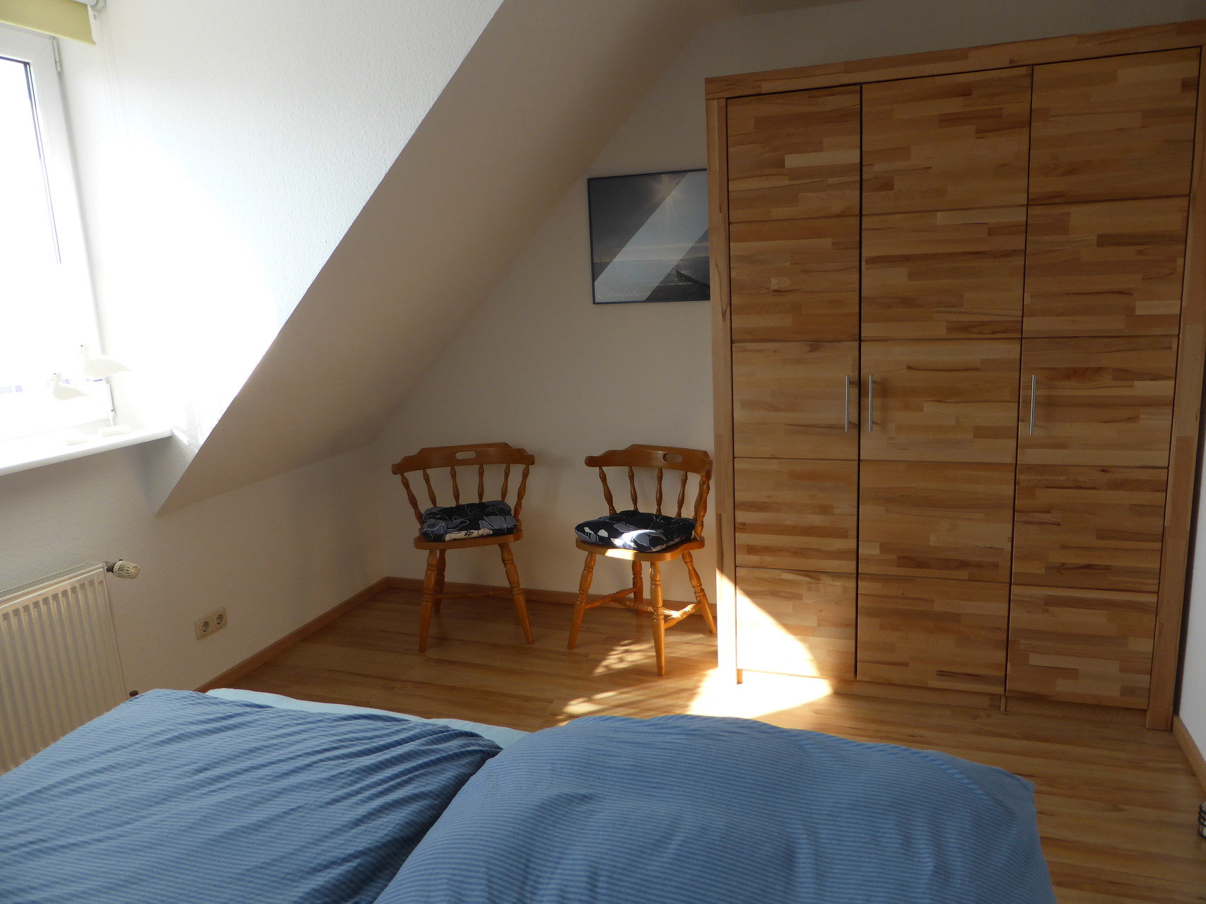 Ferienhaus Ostseefeeling - 1. Schlafzimmer (1 Doppelbett)