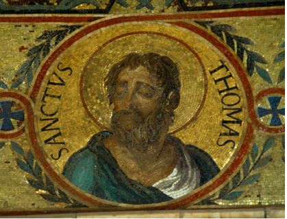 TOMMASO Mosaico posto fuori la Chiesa