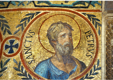 PIETRO Mosaico posto fuori la Chiesa