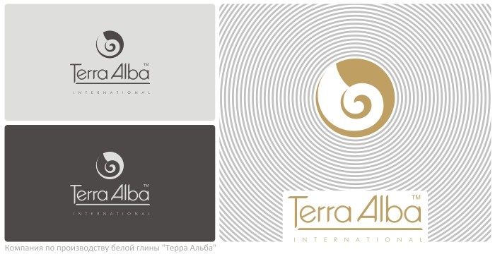 Логотип "TerraAlba". Производство белой глины