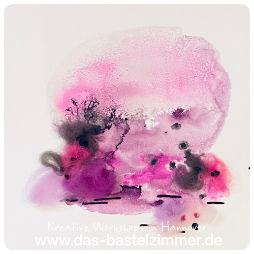 Aquarell und Wolle