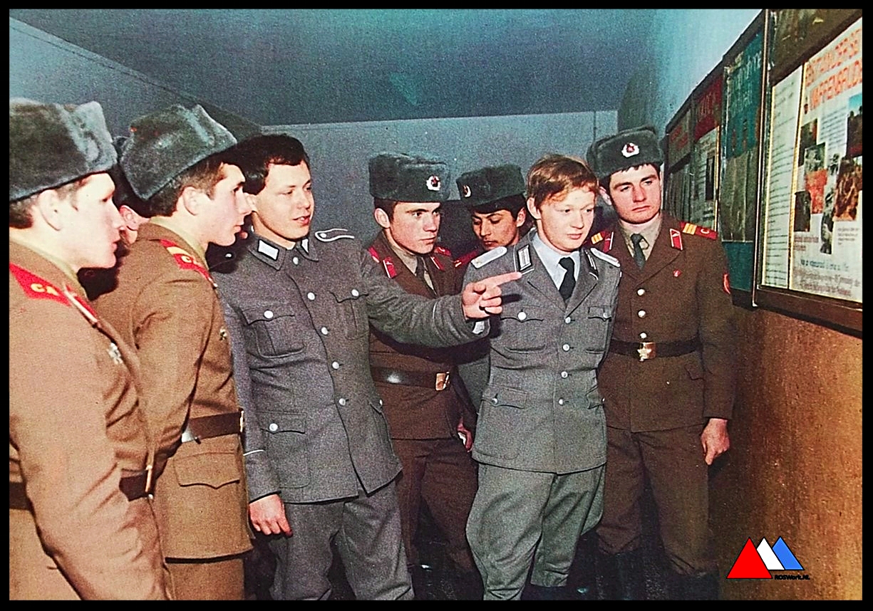 Besuch ein"Gruppe der Sowjetischen Streitkräfte in Deutschland" (GSSD) in der DDR.