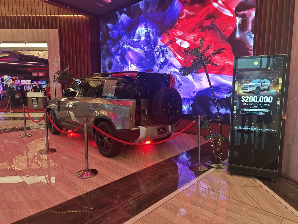 Range Rover defender à gagner au casino au Live! Bossier City