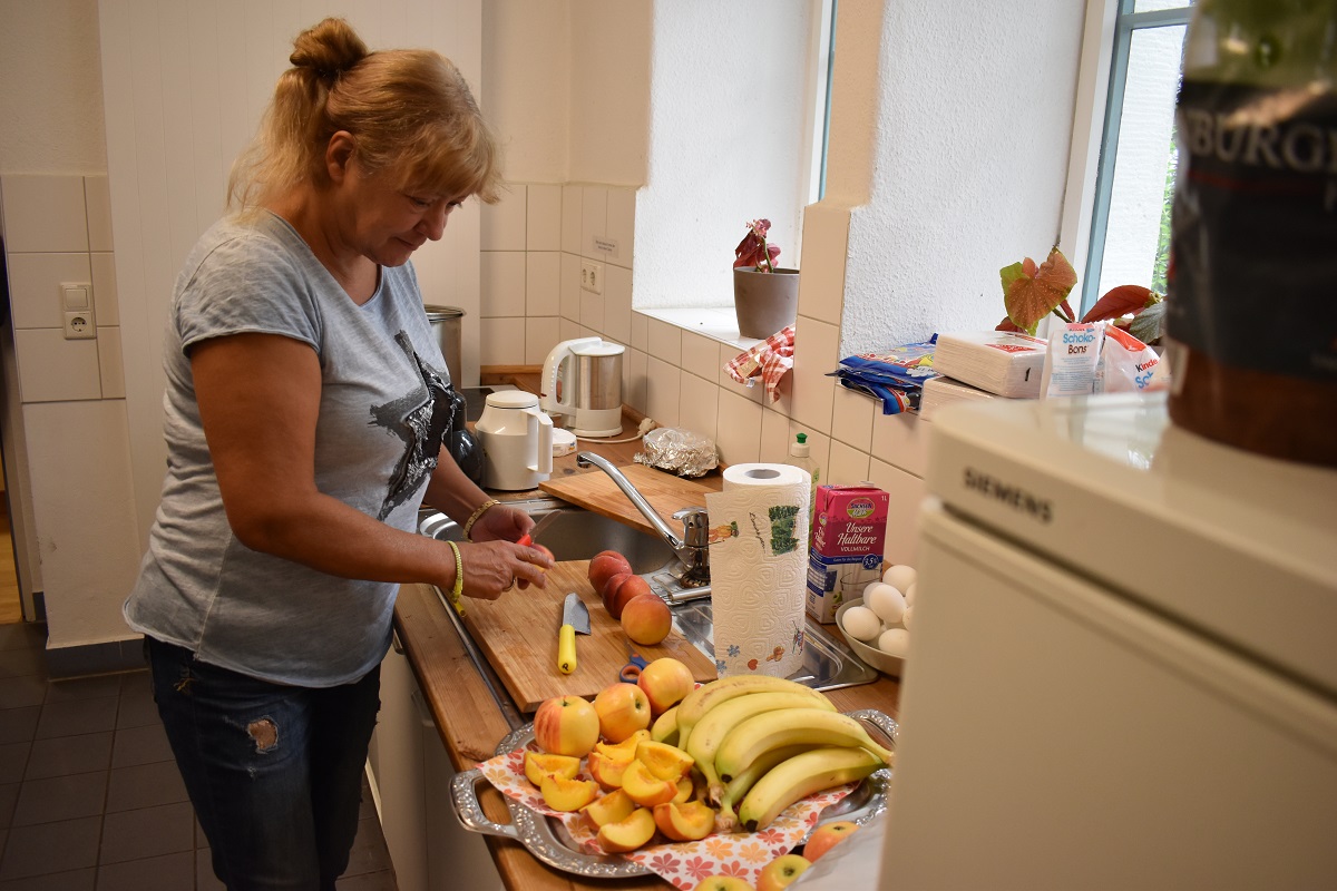 Die JugendKunstschule und Mitglieder des Heimatvereins Prohlis organisieren das Bürgerfrühstück  