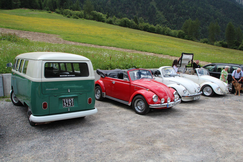 zufälliges Treffen mit dem Käferclub Südtirol