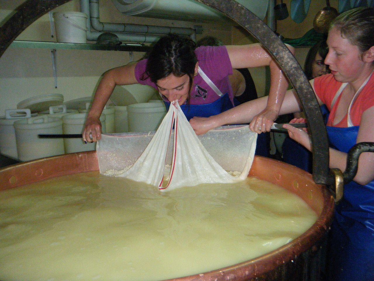 Étape 4: soulever le fromage amassé