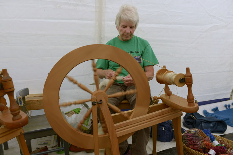 Spinnen im Sälbergmacht Zelt