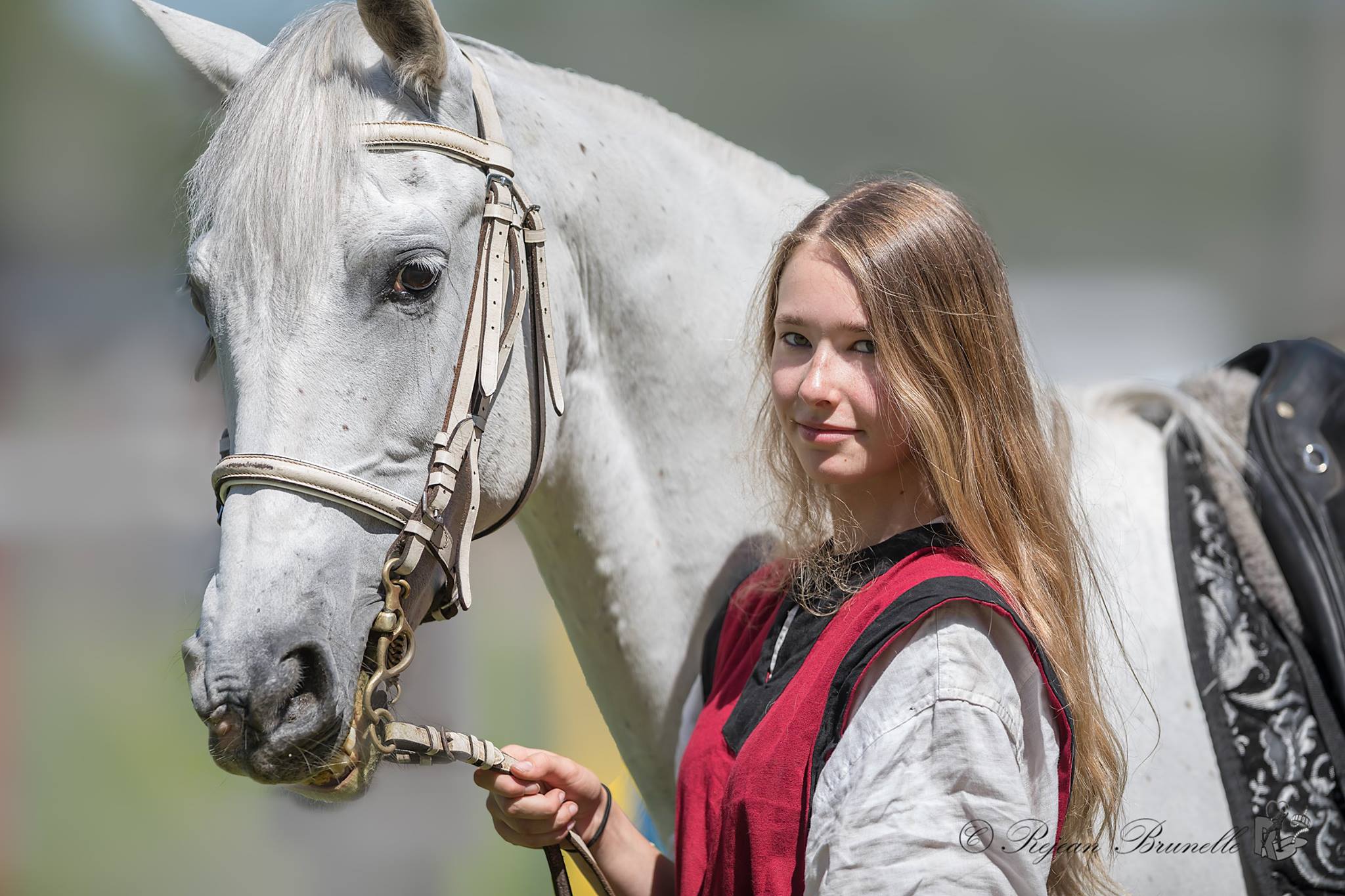 Frédérique, jeune artiste de sport-étude et apprentie écuyère de spectacle