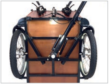 Babboe Lastenfahrrad mit Elektromotor Big-E Lenkungsdämpfer