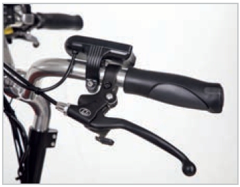 Babboe Lastenfahrrad mit Elektromotor Big-E Feststellbremse