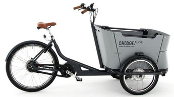 Babboe Lastenfahrrad mit Elektromotor Curve Mountain 2017