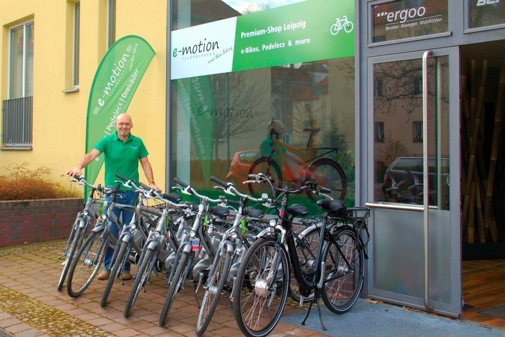 Neuer Shop In Leipzig E Motion Technologies Bietet Nun Auch Ebikes Elektroroller Und Elektrodreirader In Leipzig E Motion E Bike Experten