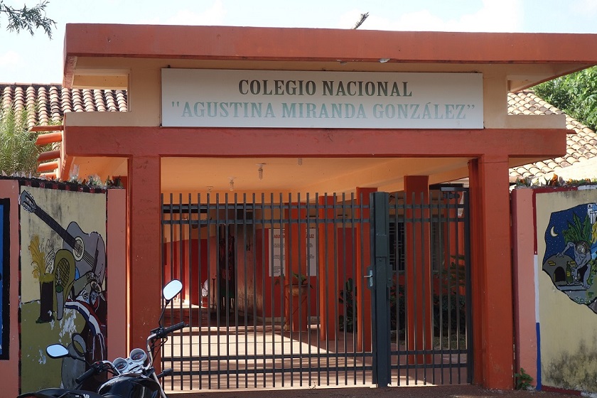 1972年に建設された「アグスティーナ・ミランダ・ゴンサレス国立高等学校」。2018年撮影