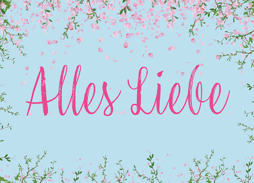 Alles Liebe Blüten