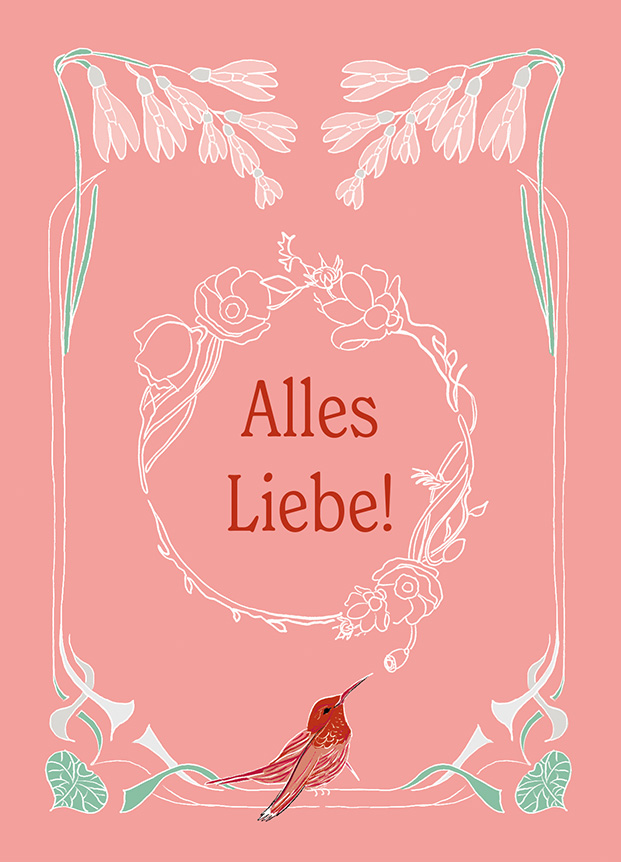 Alles Liebe Jugendstil