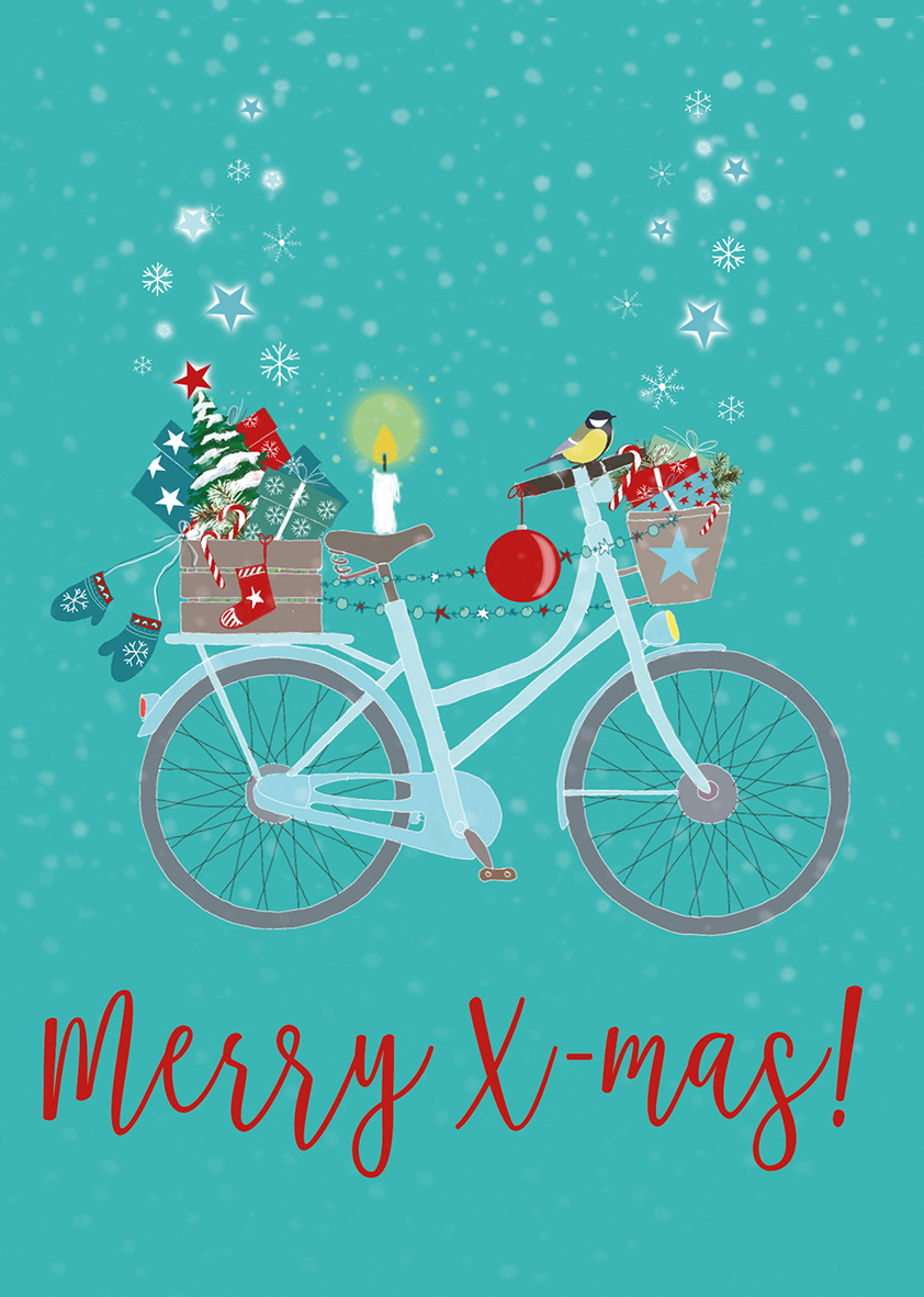 Weihnachtsfahrrad