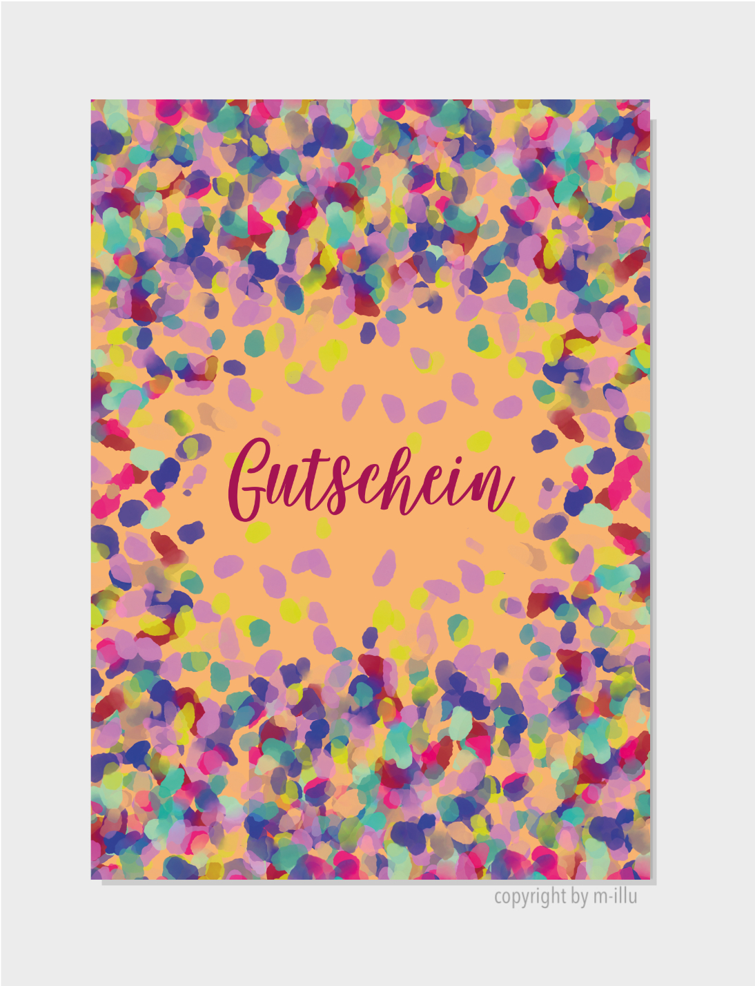 Gutschein orange