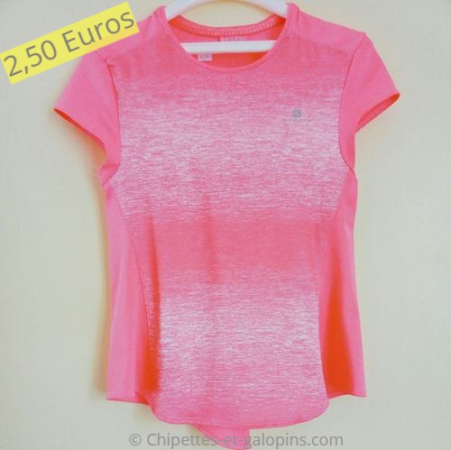 tee shirt fluo fille decathlon