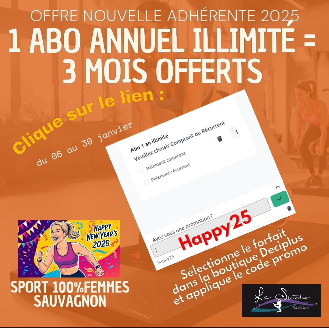3 mois offerts avec le code Happy25