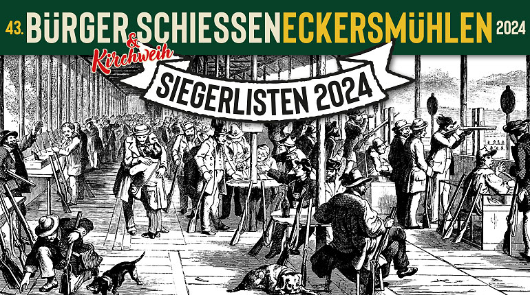 Illustration: Historischer Holzschnitt von 1816 – »In der Schießhütte« 