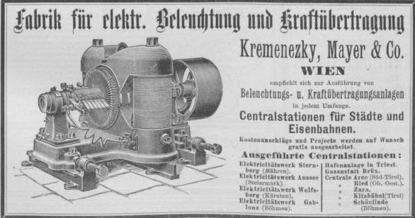 Werbung "Kremenezky, Mayer & Co."