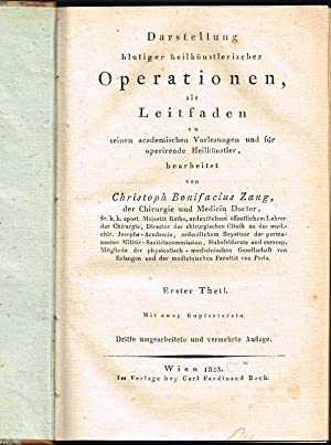 chirurgisches Handbuch von Christoph Zang