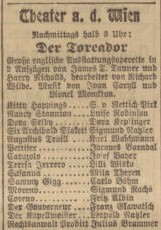 Theaterzettel Luise Robinson