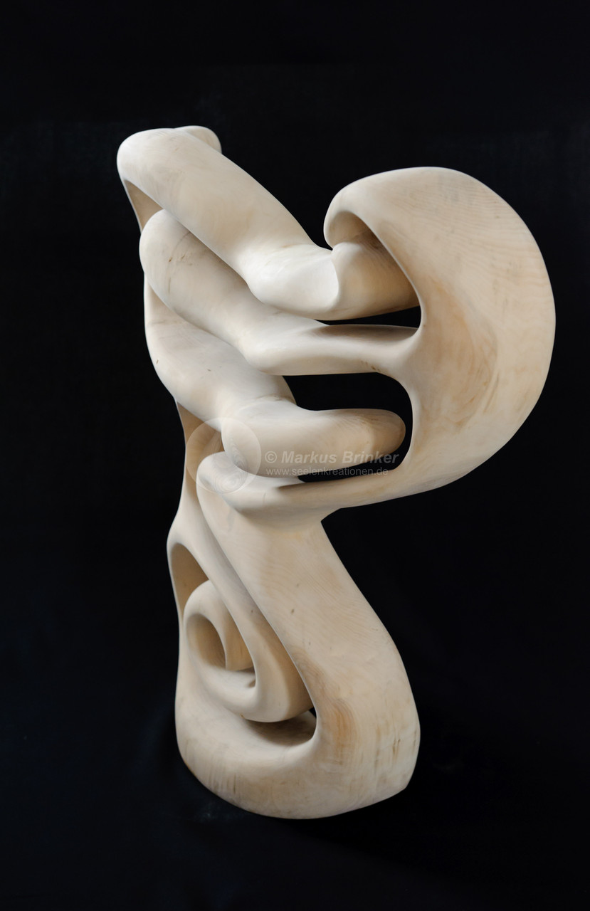 Kundalini rising, Lindenholz gewachst, 65 cm, VERKAUFT